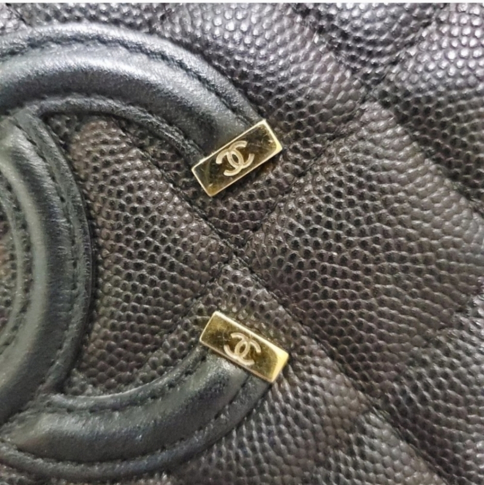 CHANEL CAVIAR Small Crossbody Bag wallet cellphone holder - Picture 12 of 12